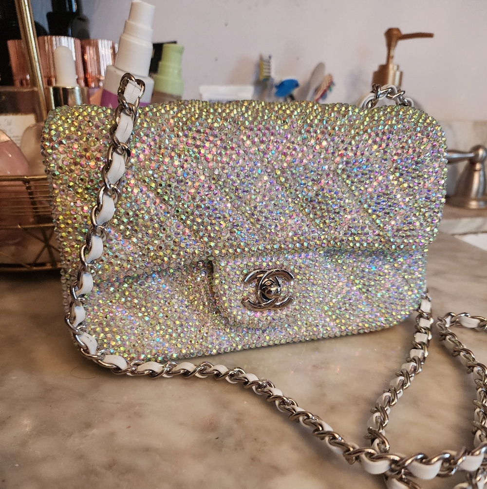 Bling'd Up Quilted Custom Rhinestone Bag